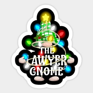 The Lawyer Gnome Christmas Matching Family Shirt Sticker